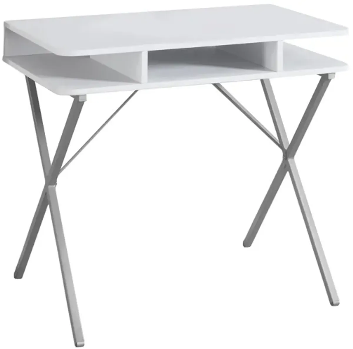 Monarch 31" Computer Desk in White by Monarch Specialties