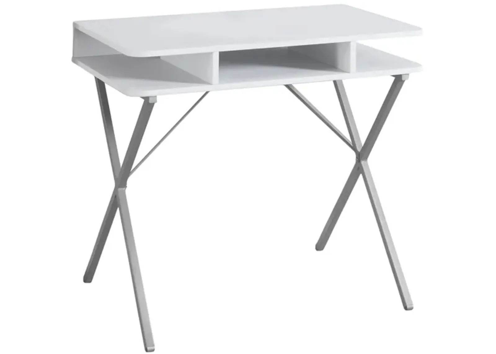 Monarch 31" Computer Desk in White by Monarch Specialties