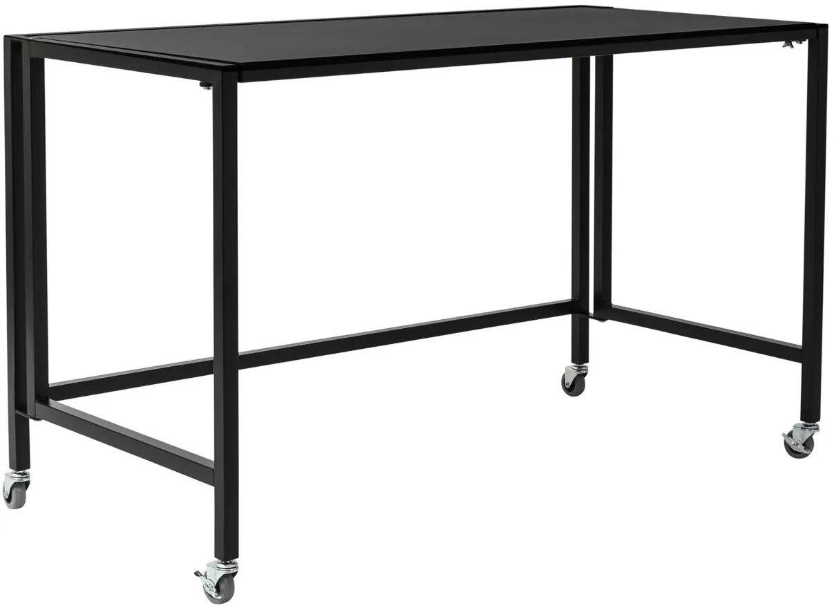 Christel 48" Folding Desk in Black by EuroStyle