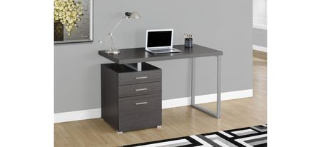 Monarch 48" Computer Desk in Gray by Monarch Specialties