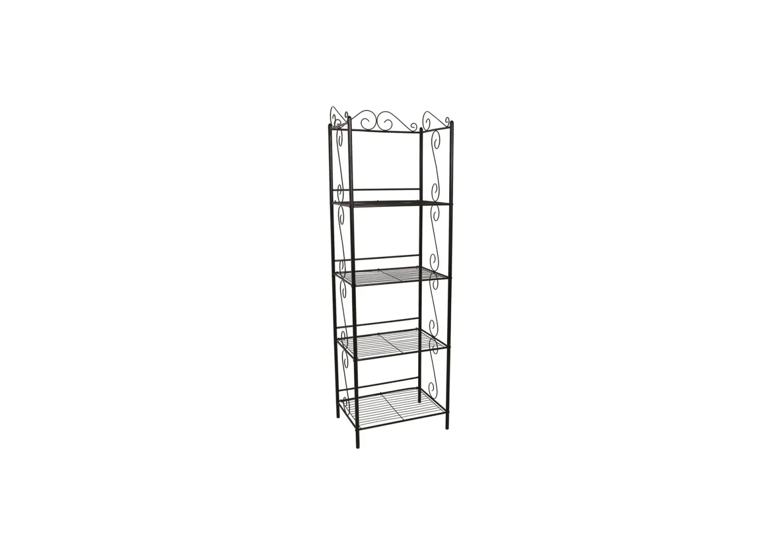 Castorland Metal Bookcase in Brown by Monarch Specialties