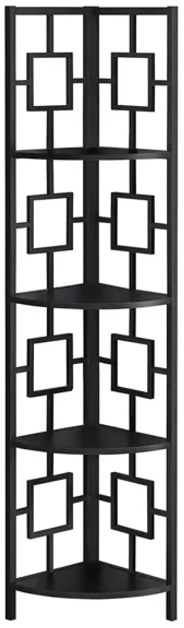 Malika Metal Corner Bookcase