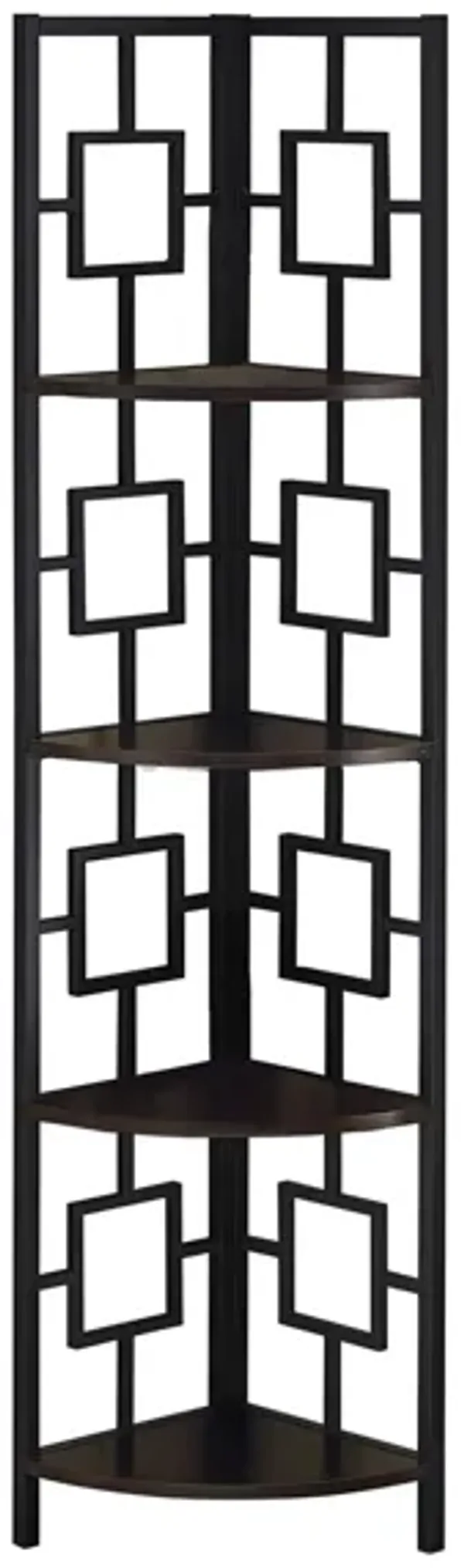 Malika Metal Corner Bookcase