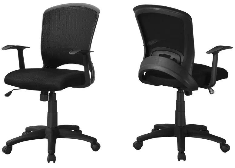 Hamlin Office Chair in Black by Monarch Specialties