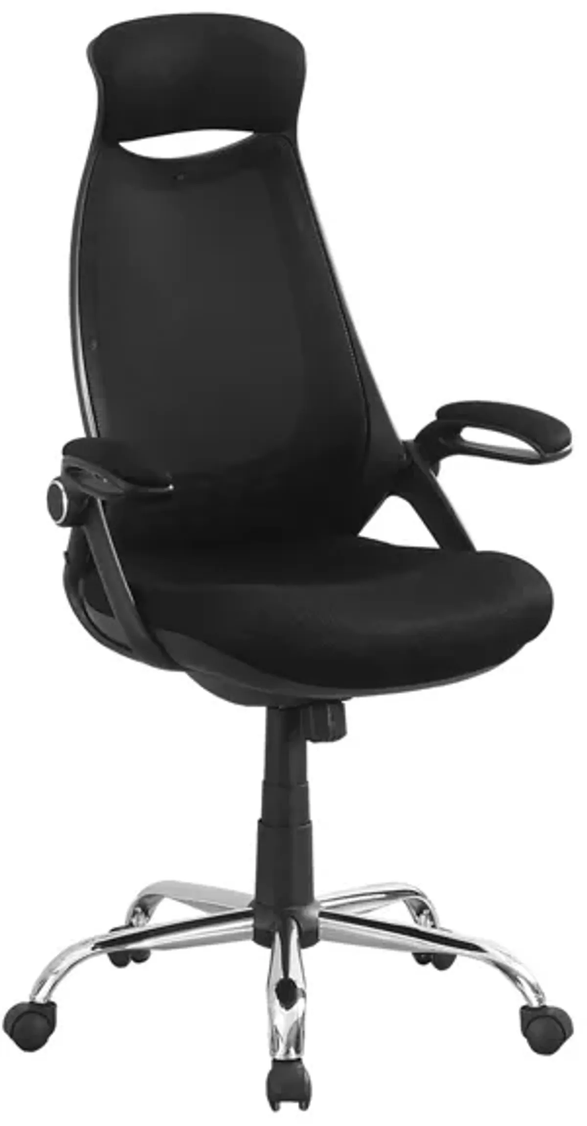 Lindley Office Chair in Chrome/Black by Monarch Specialties