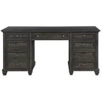 Sutton Place Executive Desk in Weathered Charcoal by Magnussen Home