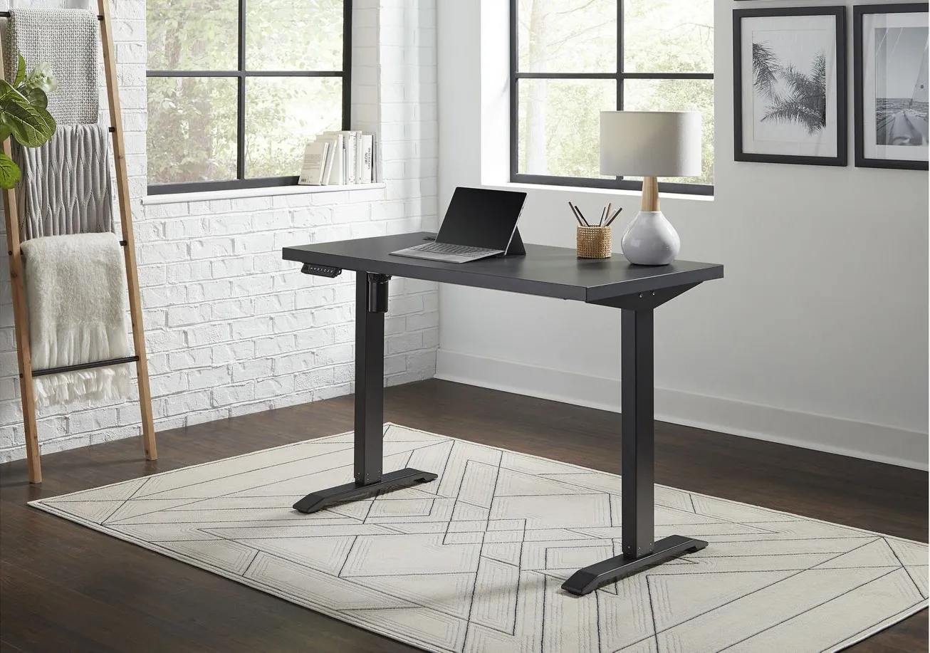 Viviana Adjustable-Height Standing Computer Desk in Black by Martin Furniture