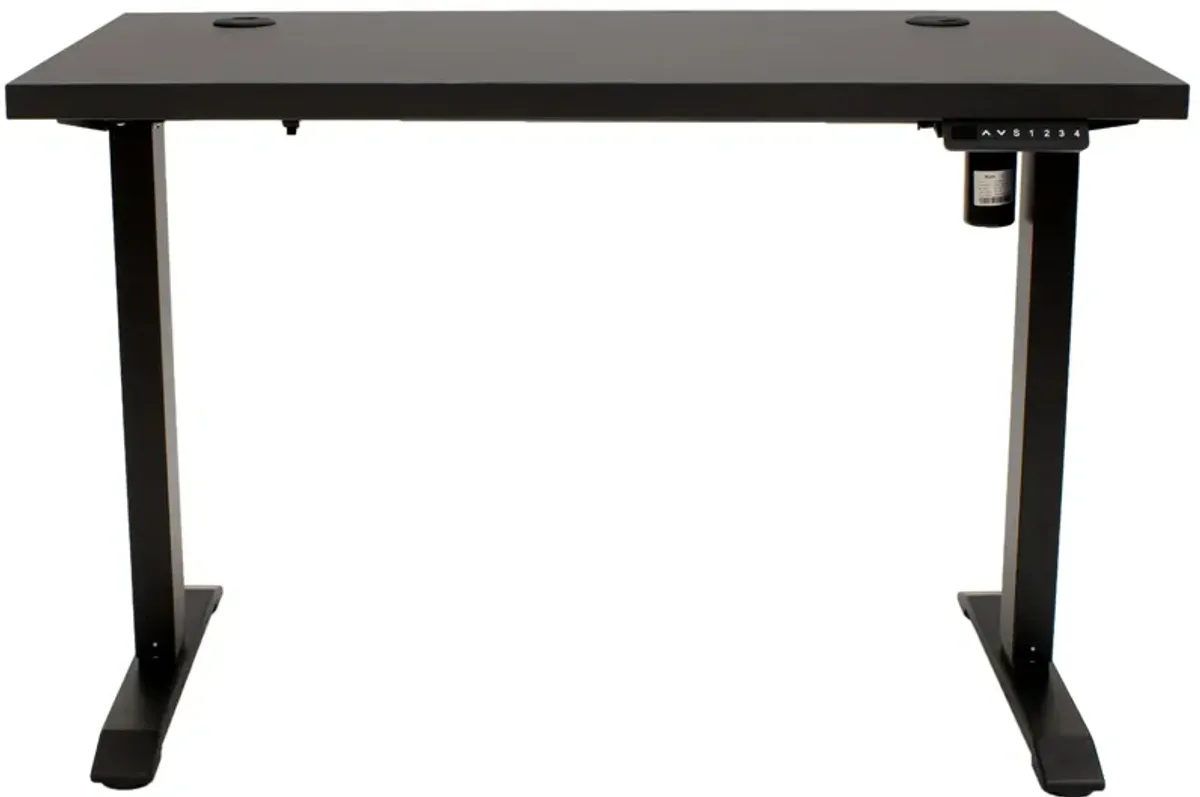 Viviana Adjustable-Height Standing Computer Desk in Black by Martin Furniture