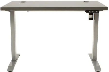 Viviana Adjustable-Height Standing Computer Desk in Gray by Martin Furniture