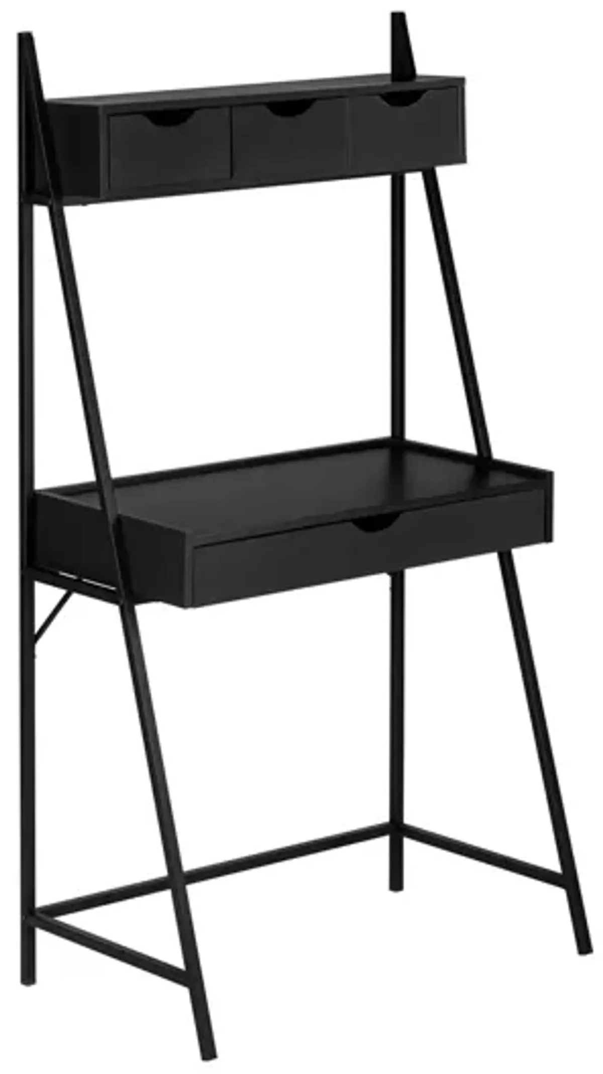 Tripp Ladder-Style Computer Desk in Black by Monarch Specialties