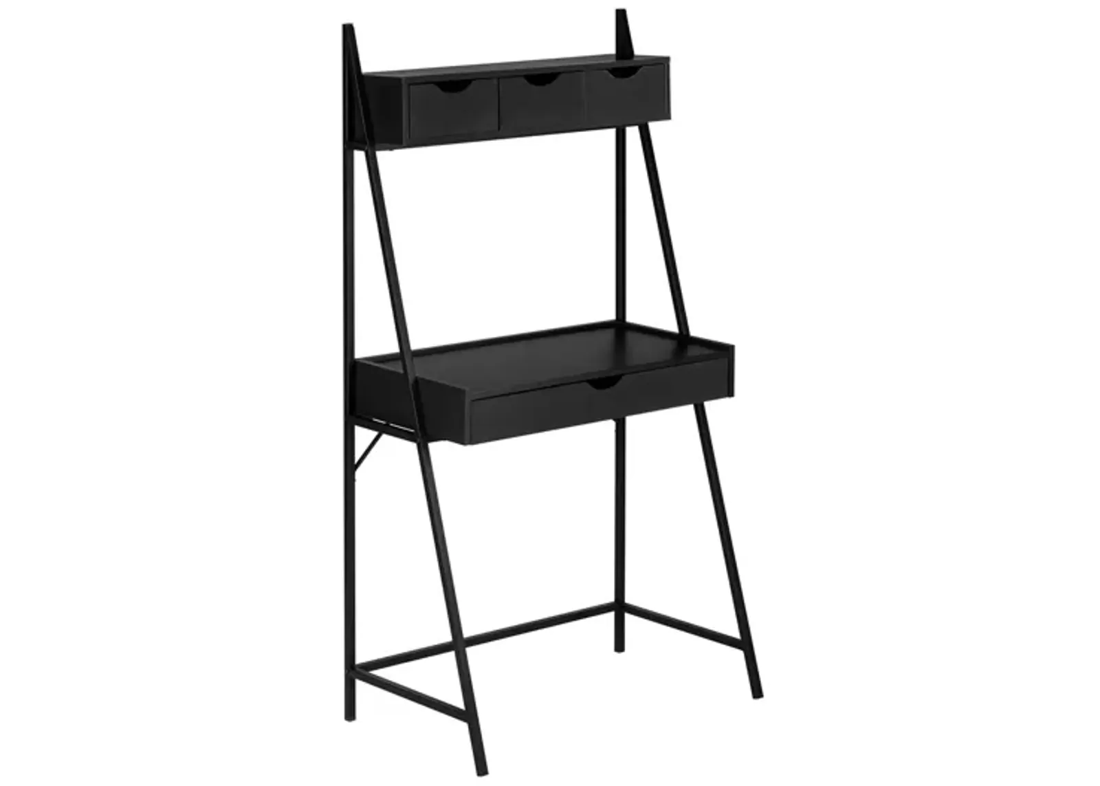 Tripp Ladder-Style Computer Desk in Black by Monarch Specialties