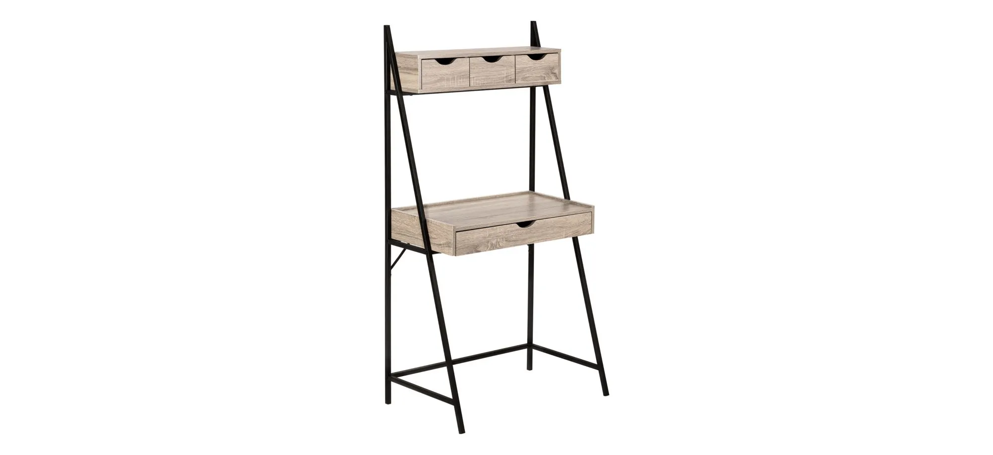 Tripp Ladder-Style Computer Desk in Dark Taupe by Monarch Specialties