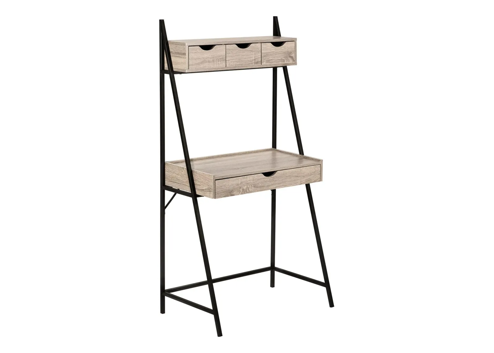 Tripp Ladder-Style Computer Desk in Dark Taupe by Monarch Specialties