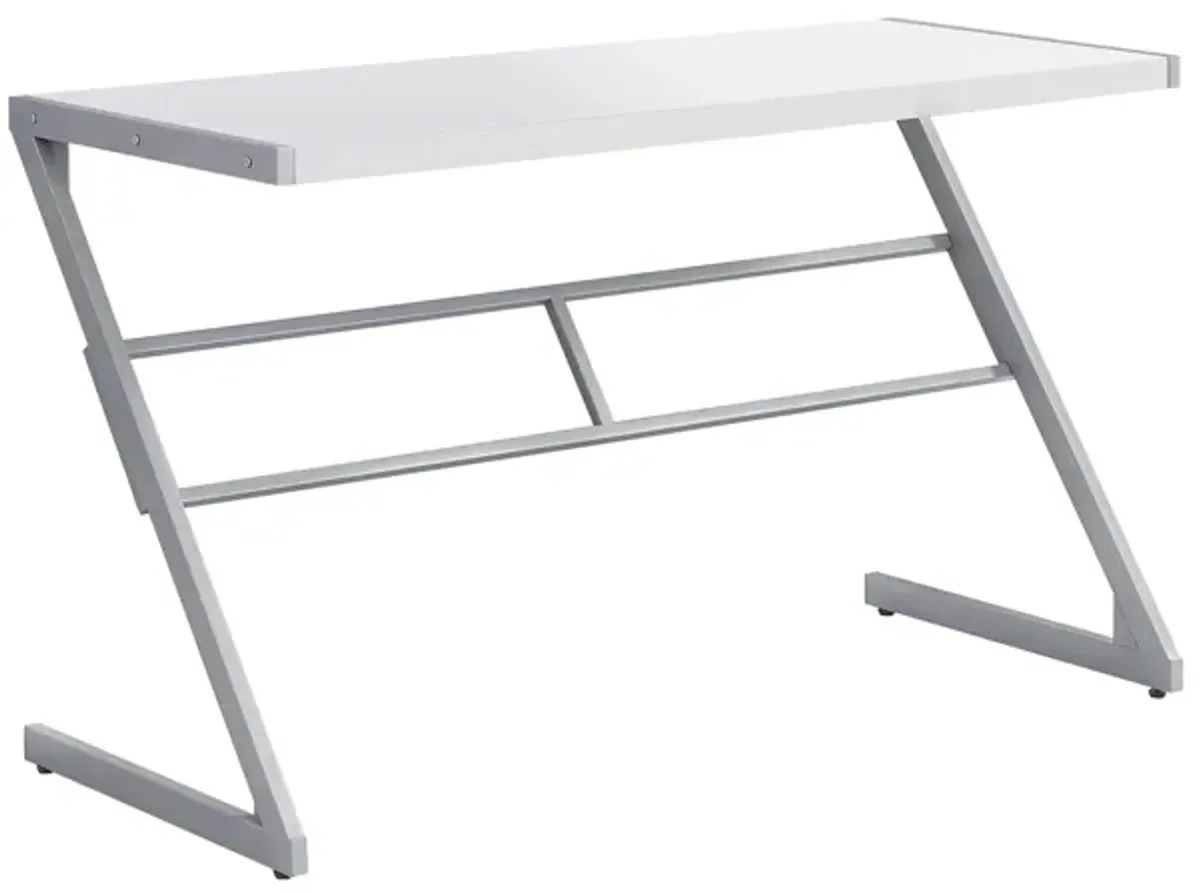 Tate Computer Desk in White by Monarch Specialties