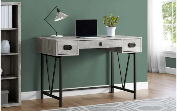 Marin Computer Desk in Gray by Monarch Specialties