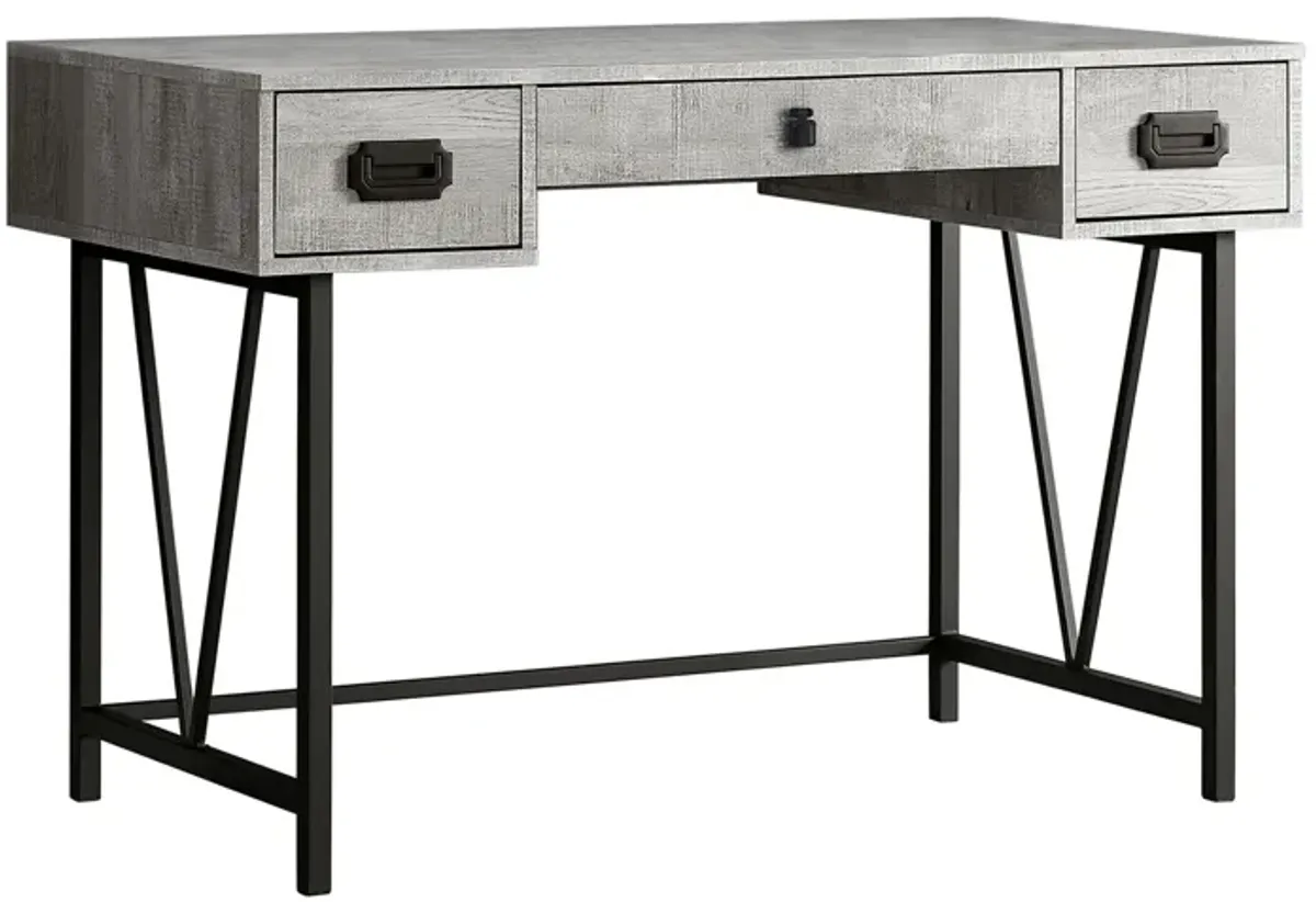 Marin Computer Desk in Gray by Monarch Specialties