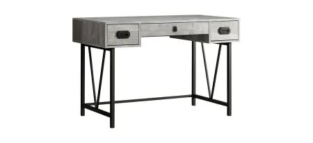 Marin Computer Desk in Gray by Monarch Specialties