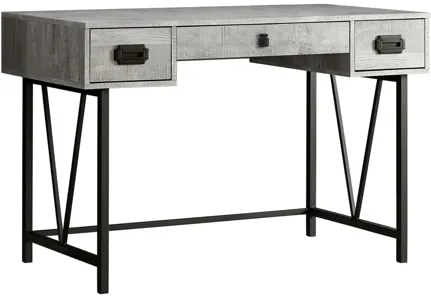 Marin Computer Desk in Gray by Monarch Specialties