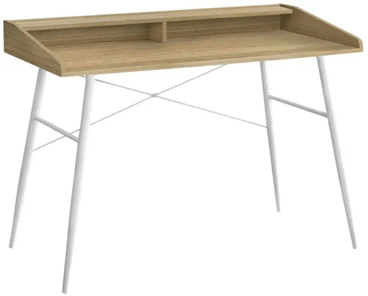 Marcel Computer Desk in Natural by Monarch Specialties