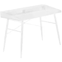 Marcel Computer Desk in White by Monarch Specialties