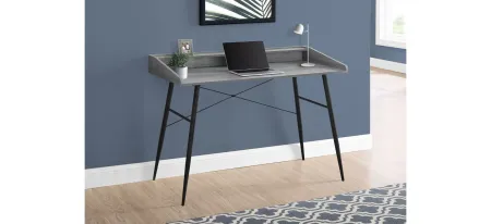 Marcel Computer Desk in Grey by Monarch Specialties