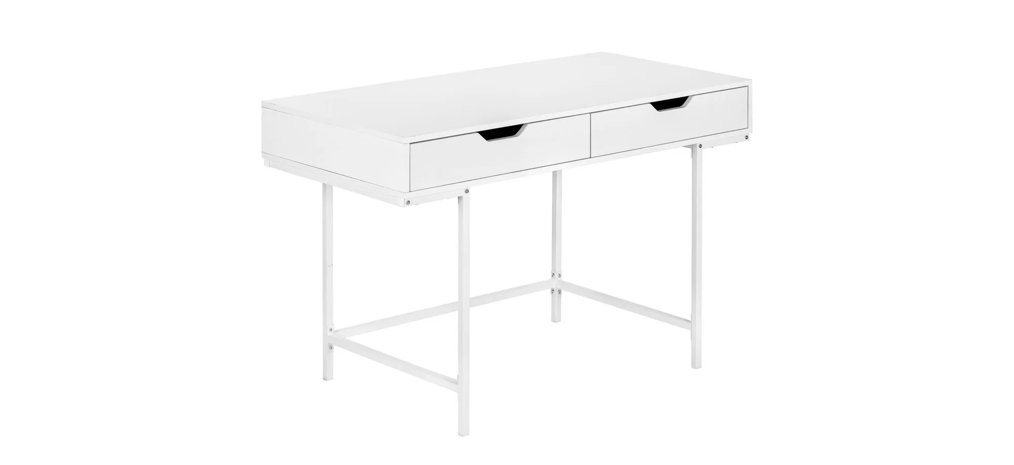 Forrest Computer Desk in White by Monarch Specialties