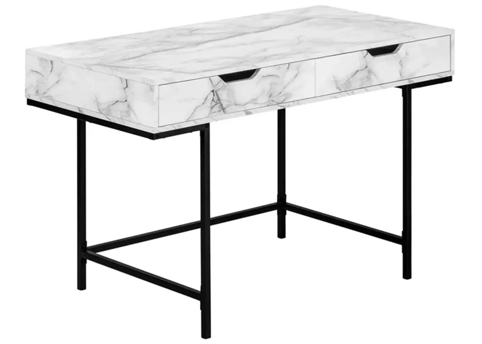 Forrest Computer Desk in White by Monarch Specialties