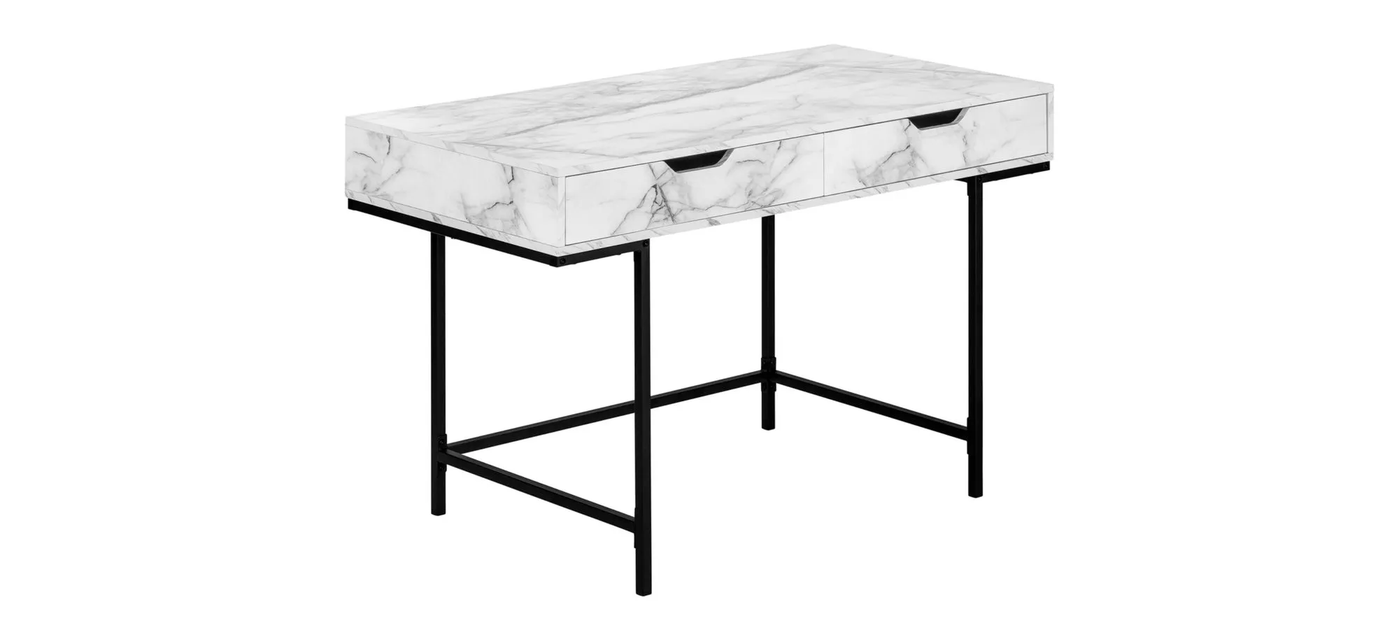 Forrest Computer Desk in White by Monarch Specialties