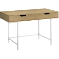 Forrest Computer Desk in Natural by Monarch Specialties