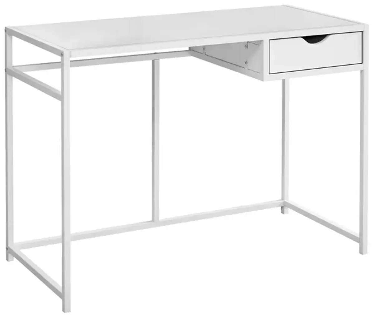 Edgar Computer Desk in White by Monarch Specialties