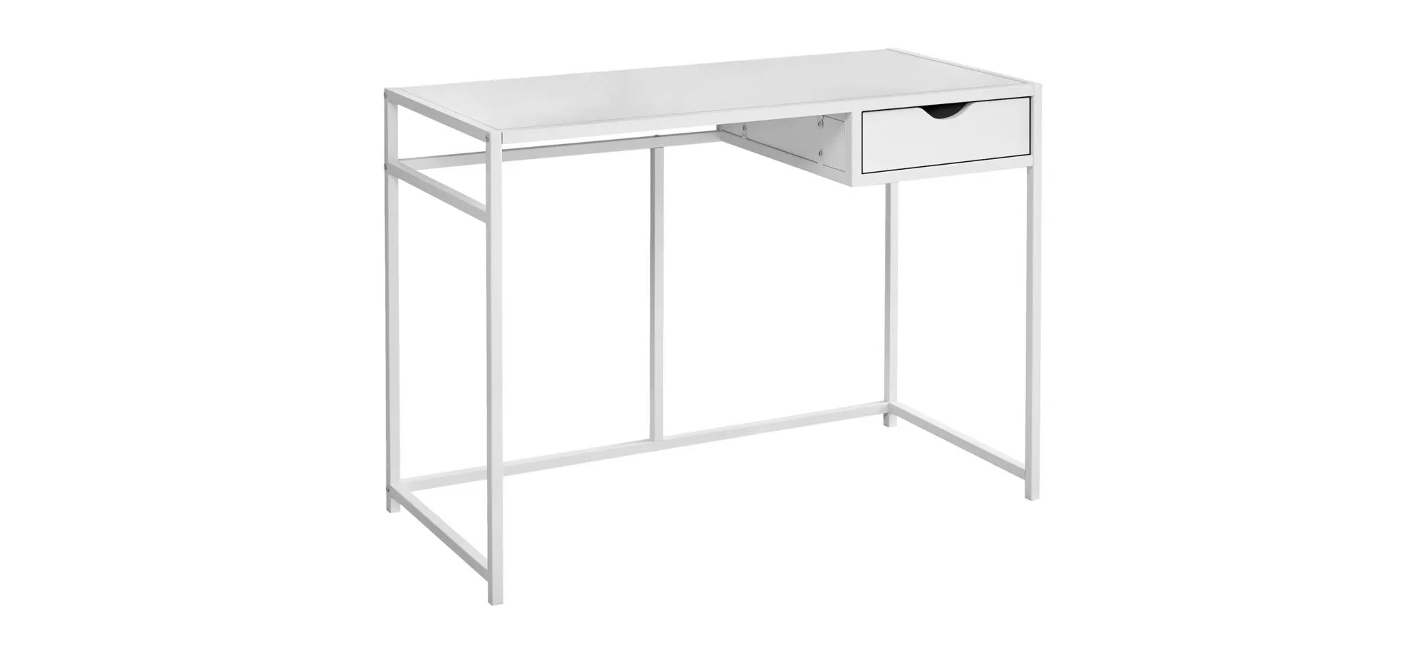 Edgar Computer Desk in White by Monarch Specialties