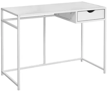 Edgar Computer Desk in White by Monarch Specialties