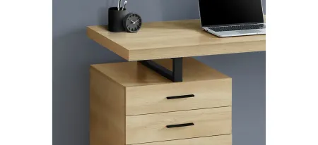 Gunnar Computer Desk in Natural by Monarch Specialties