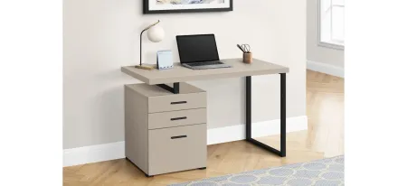 Gunnar Computer Desk in Taupe by Monarch Specialties