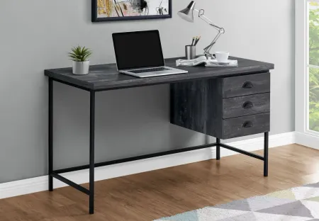 Tana Computer Desk in Black by Monarch Specialties