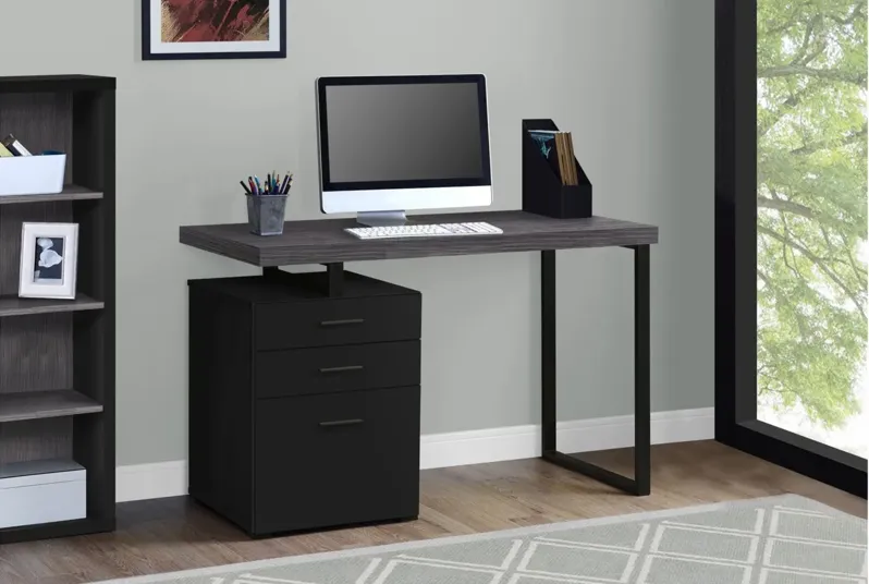 Glenn Computer Desk in Black by Monarch Specialties