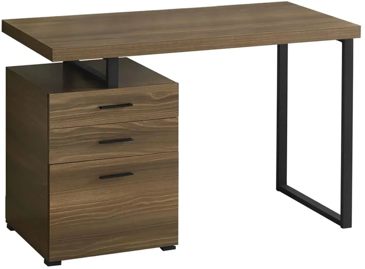 Glenn Computer Desk in Walnut by Monarch Specialties