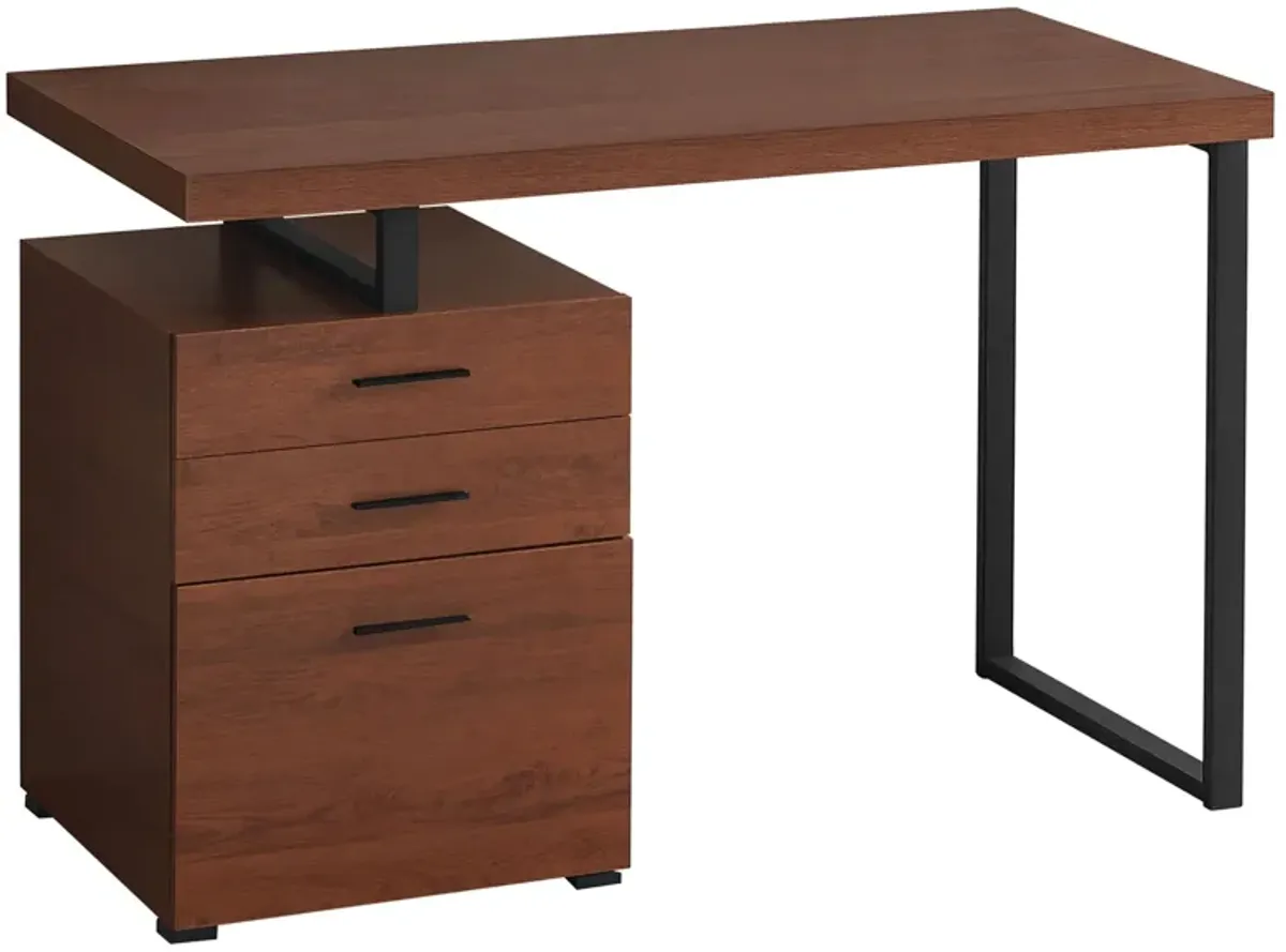 Glenn Computer Desk in Cherry by Monarch Specialties