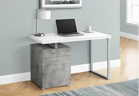 Glenn Computer Desk in White by Monarch Specialties