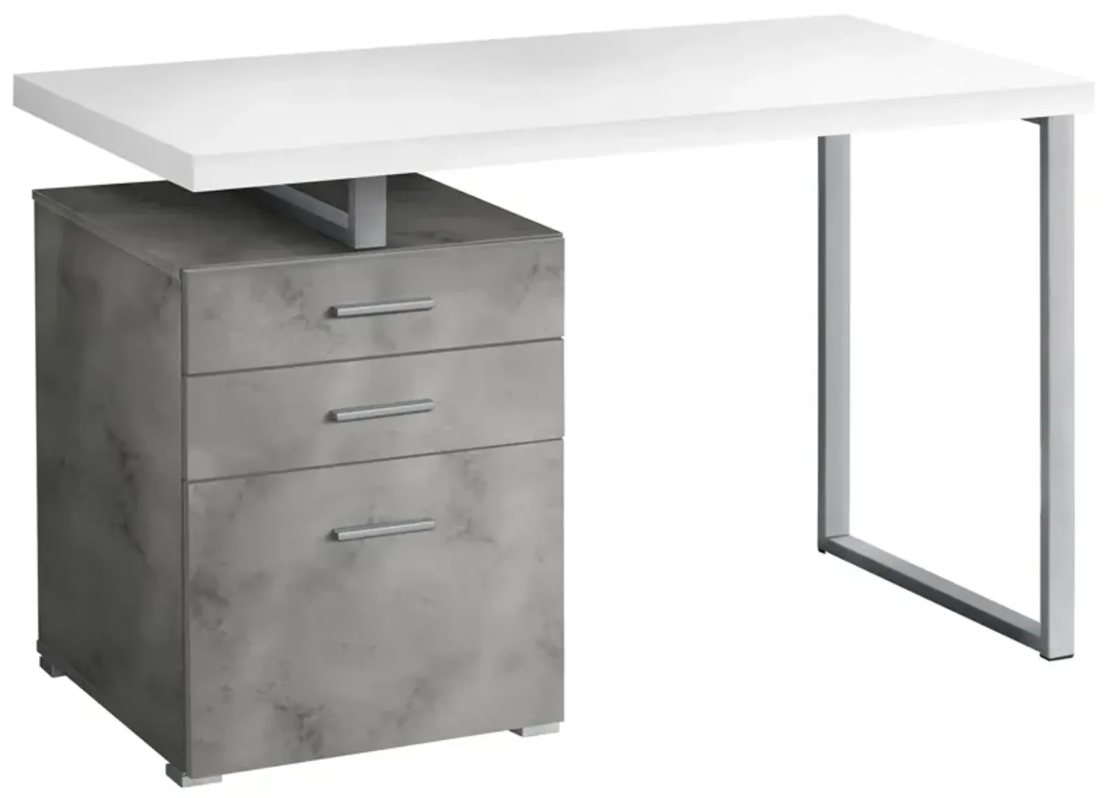 Glenn Computer Desk in White by Monarch Specialties