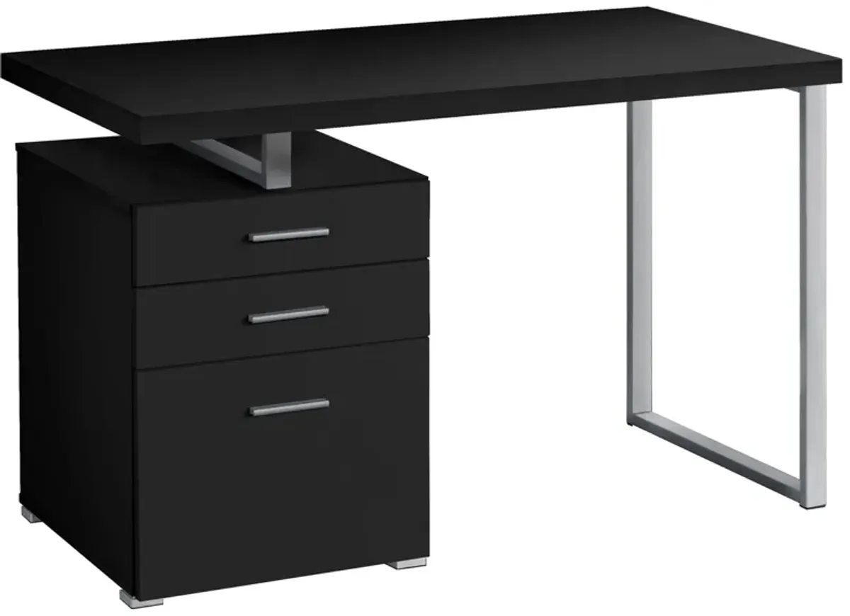 Glenn Computer Desk in Black by Monarch Specialties