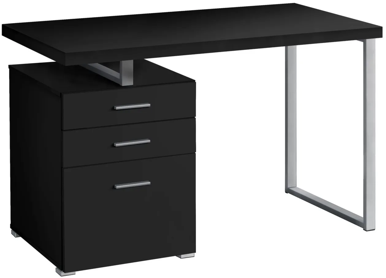 Glenn Computer Desk in Black by Monarch Specialties
