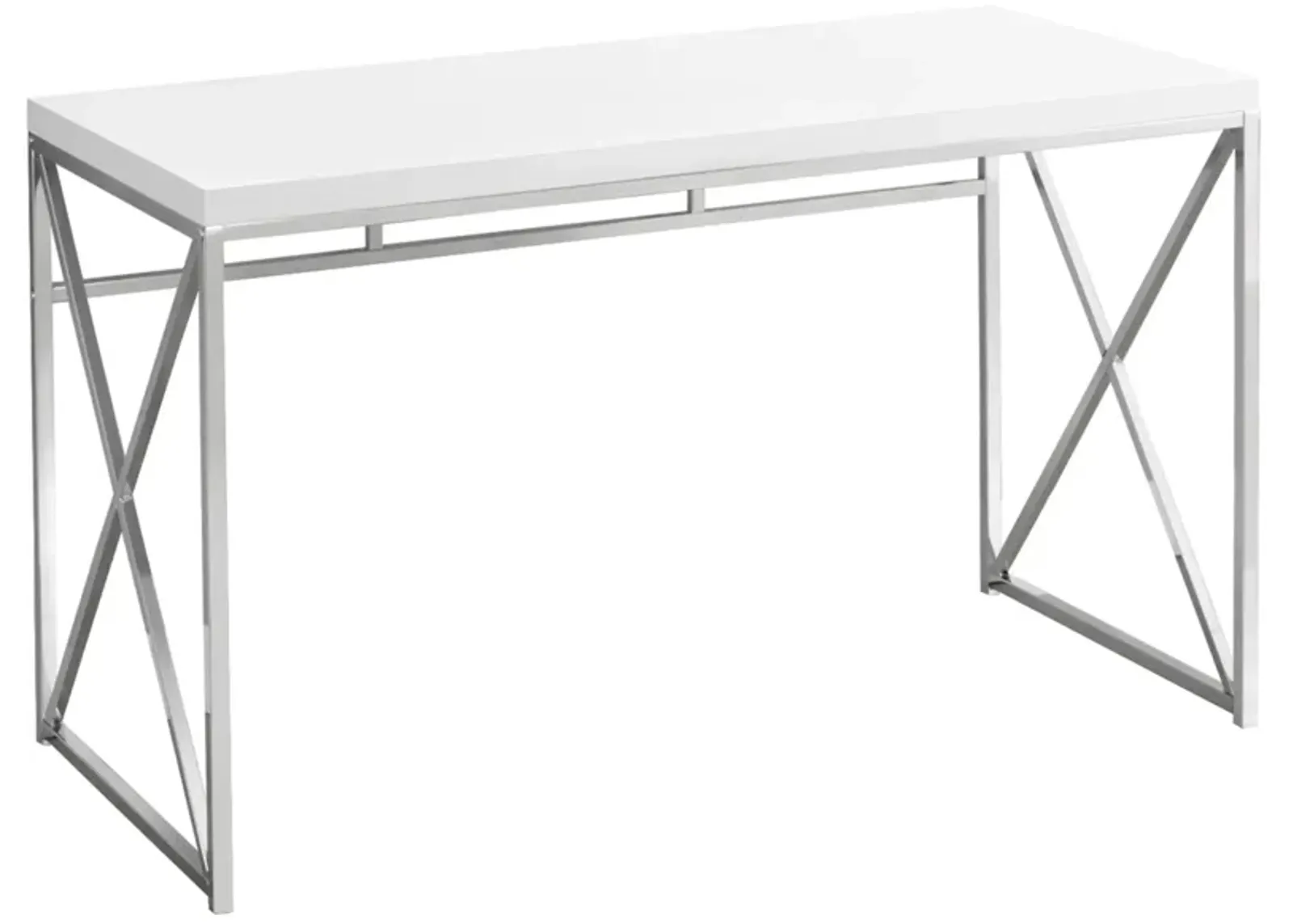 Chiara Computer Desk in White by Monarch Specialties