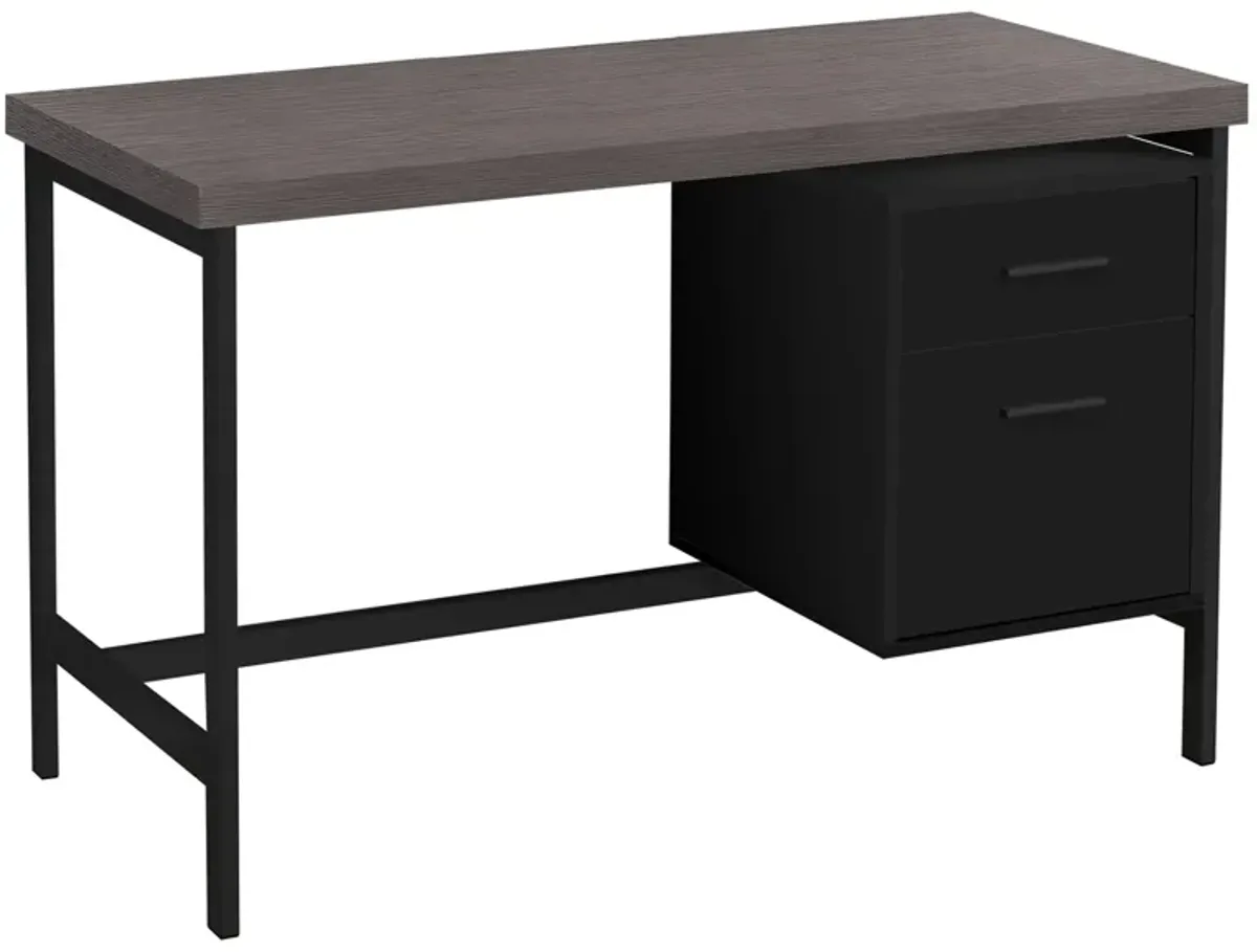 Xavier Computer Desk in Black by Monarch Specialties