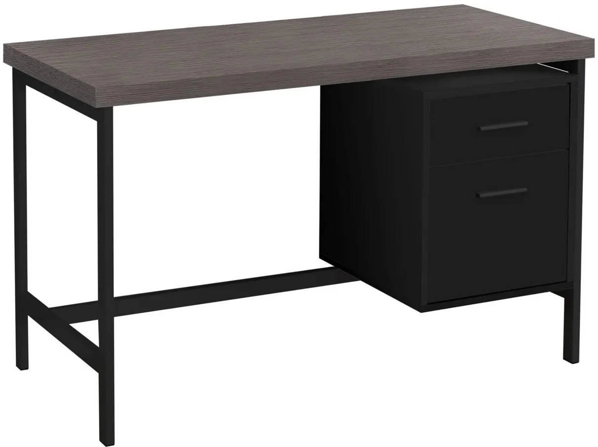 Xavier Computer Desk in Black by Monarch Specialties