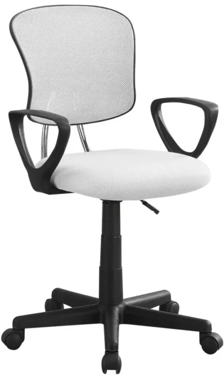 Grafton Kids Office Chair in White by Monarch Specialties