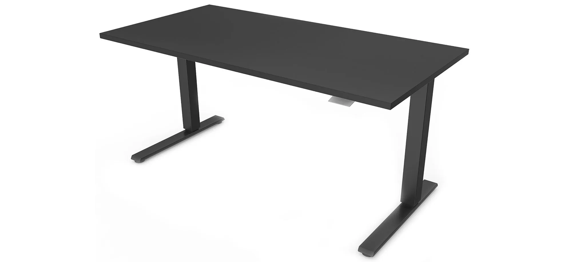 Humanscale Float 60" Adjustable Sit/Stand Computer Desk in Black by Humanscaleoration