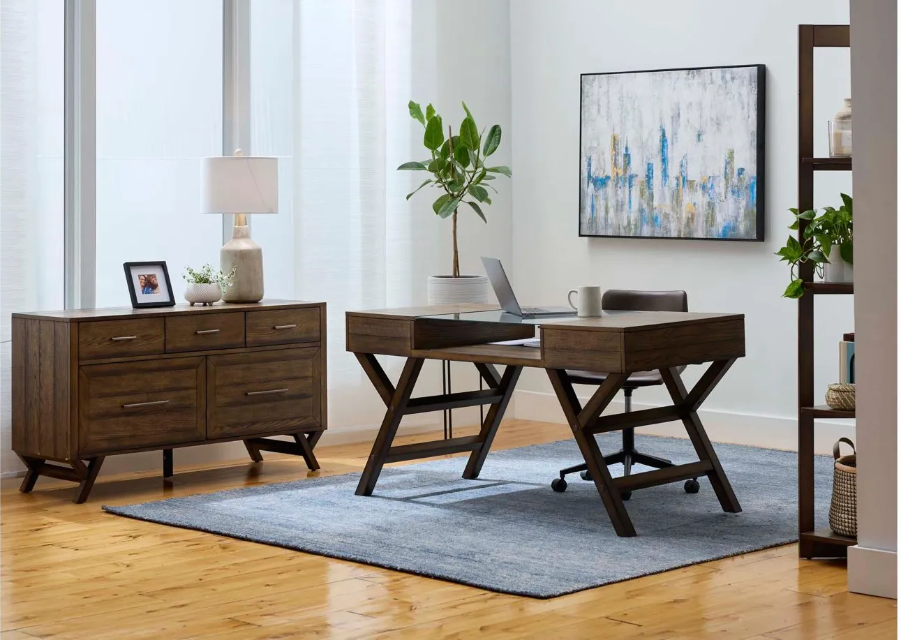 Houghton Writing Desk in Weathered Chestnut by Liberty Furniture