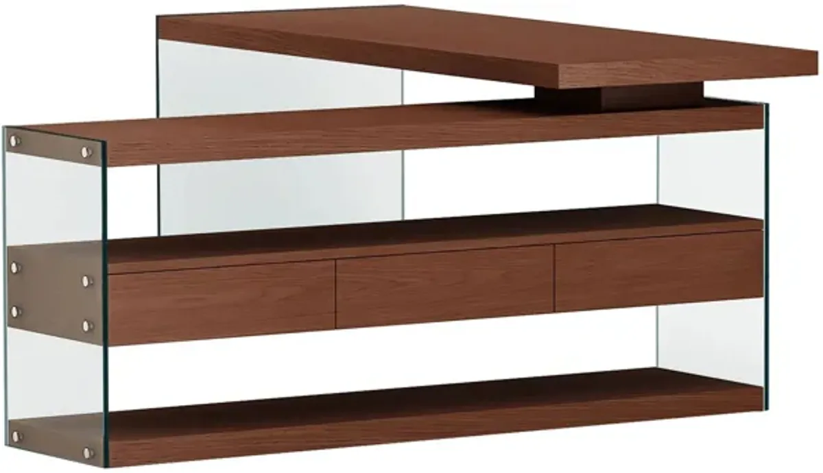 Billows Desk w/3 Shelves