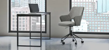 Dillon 48" Desk in Anthracite by EuroStyle